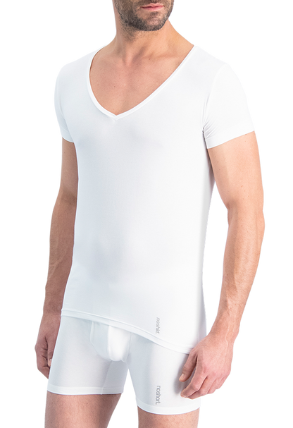 NOSHIRT original - deep V - wit